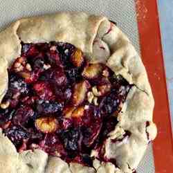 Double Plum Crostata