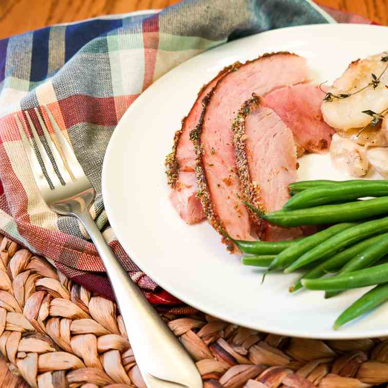 Crumb Coated Baked Ham