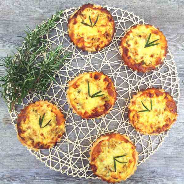 Leek and Feta Quiches [vegetarian]