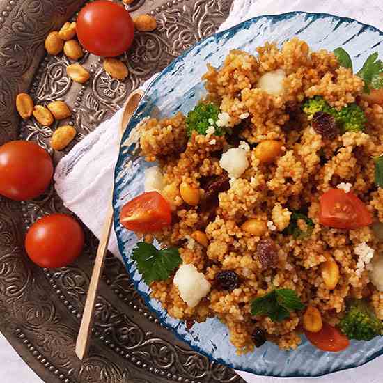 Moroccan Traditional Harissa Couscous Sala