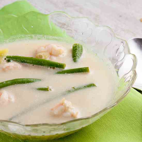 Thai coconut shrimp soup