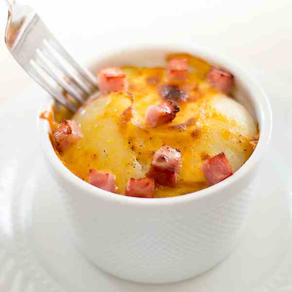 Shortcut Single-Serving Scalloped Potatoes