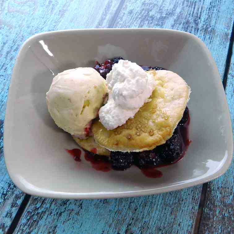 Deconstructed Blackberry Cobbler