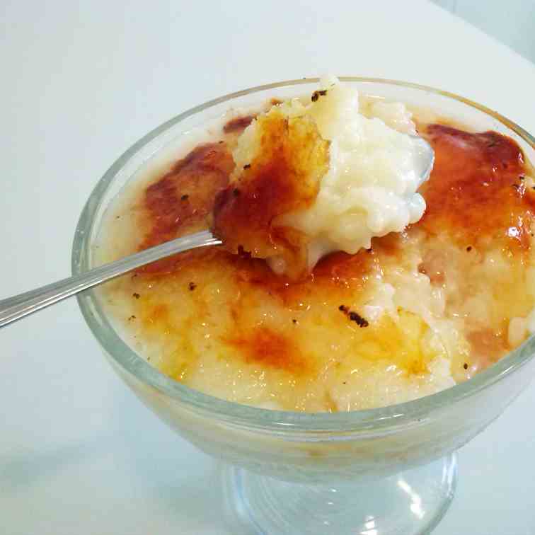 Rice pudding in the microwave