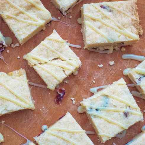 Cranberry shortbread