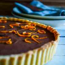 Chocolate and Orange Curd Tart