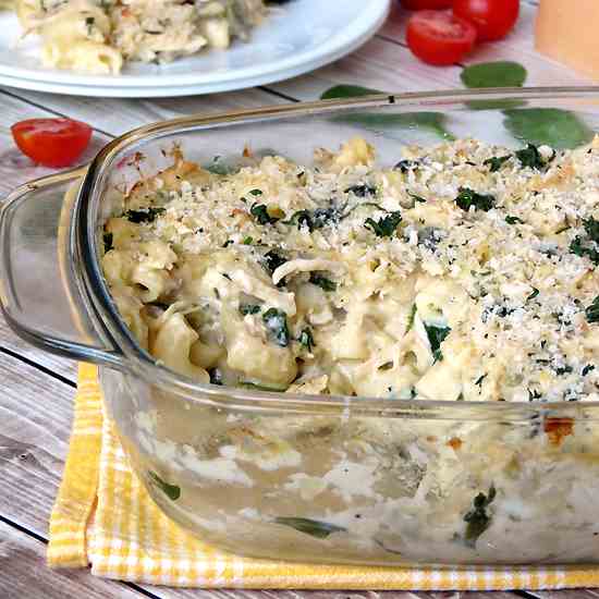 Spinach Artichoke Pasta Bake