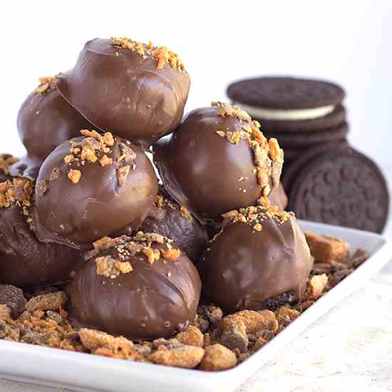 Easy No Bake Butterfinger Bites