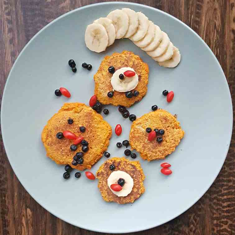 Carrot mini pancakes 