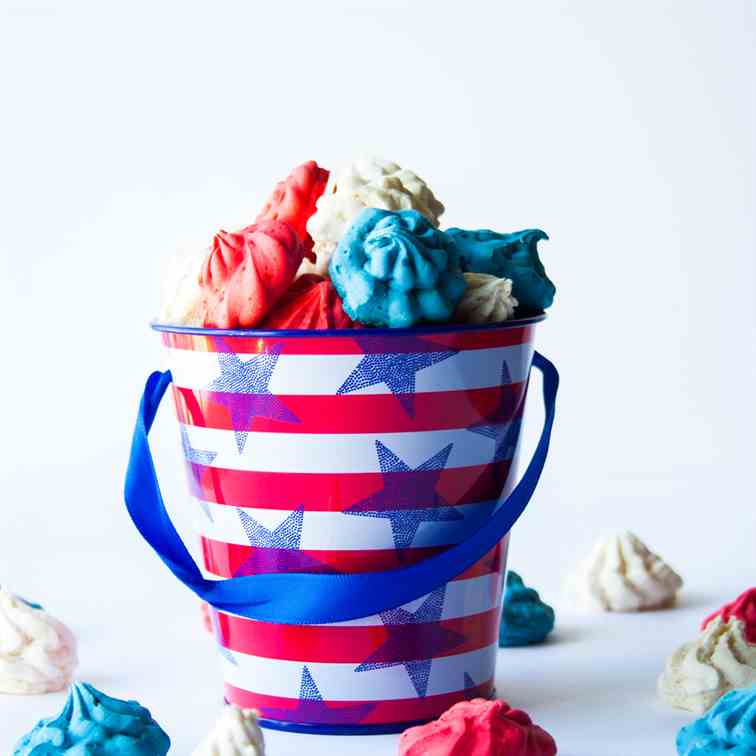 Red White N Blue Mini Cake Batter Meringue