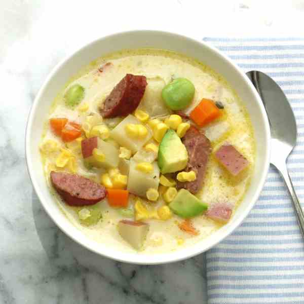 smoky corn chowder