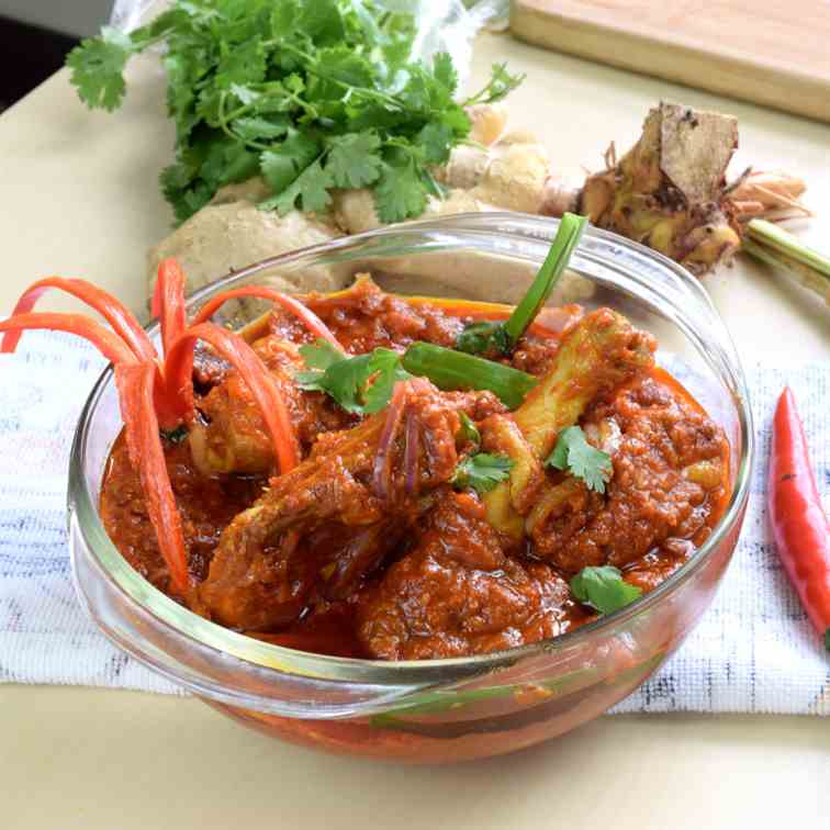 Ayam Masak Merah (chicken with tomato sauc