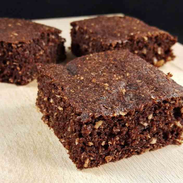 Flourless Cakey Coconut Brownies