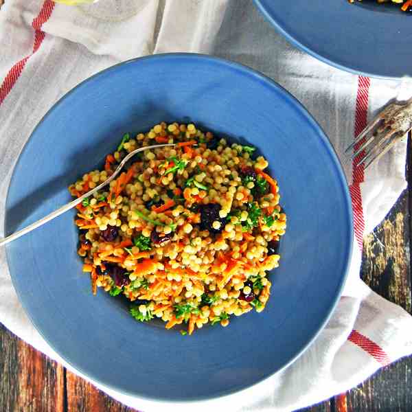 Israeli Couscous and Carrot Salad