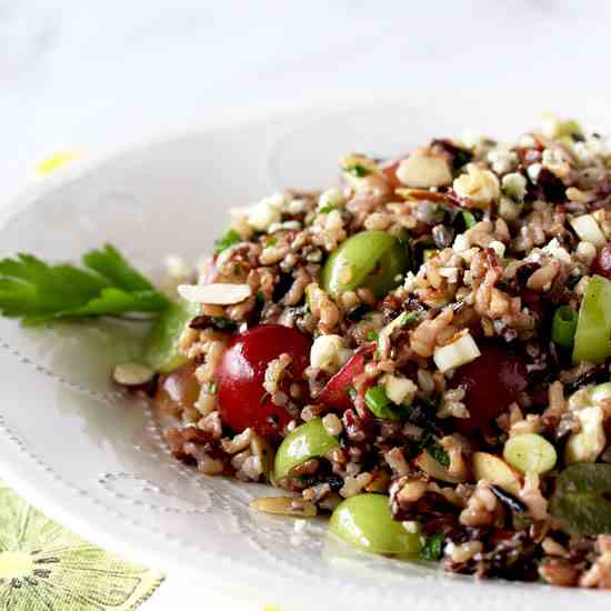 Wild Rice Salad with Miso Vinaigrette