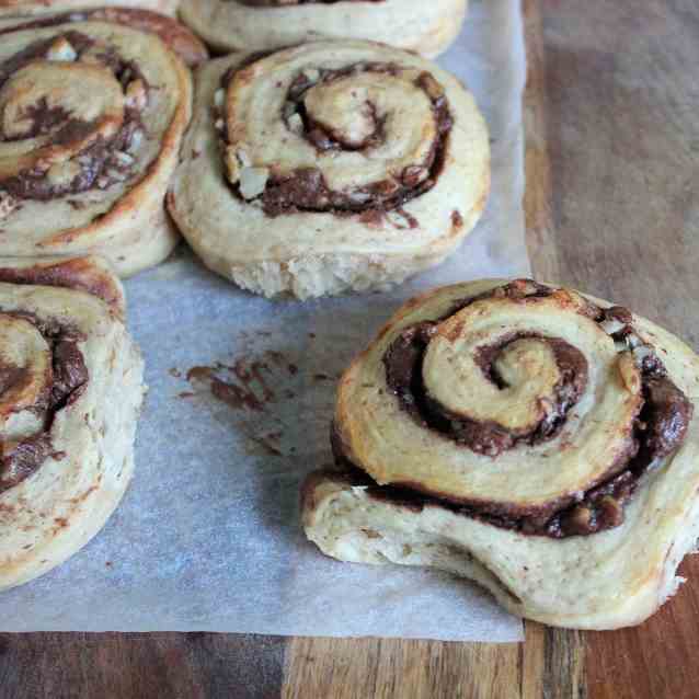 Chocolate Nut Scrolls