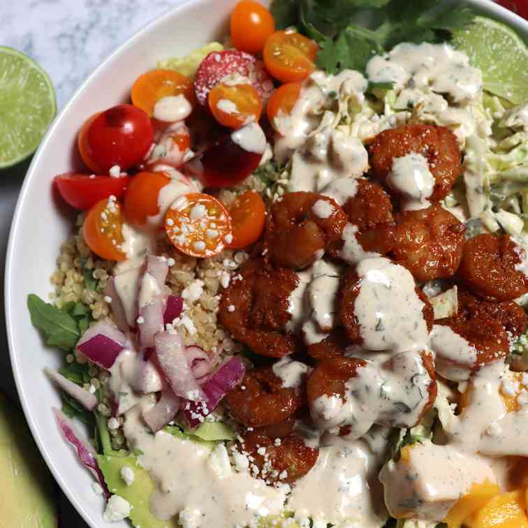 Healthy California Shrimp Taco Bowls