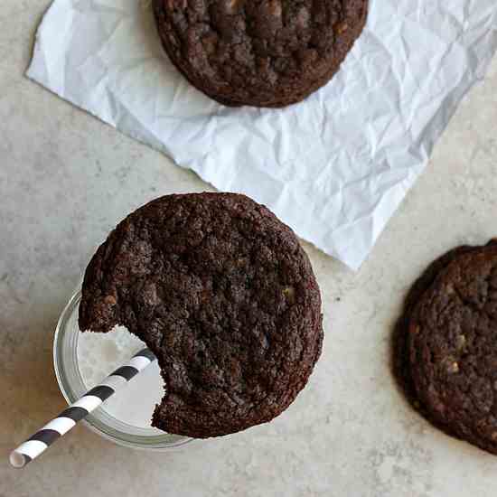 Toffee Nutella Cookies