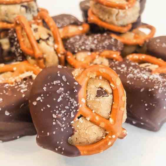 Cookie Dough Pretzel Bites