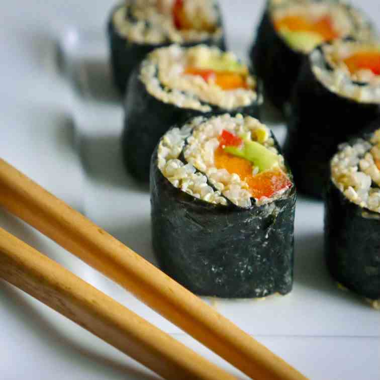 Quinoa & Vegetable Nori Rolls