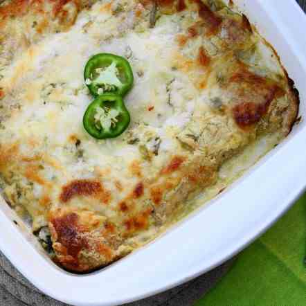 Chicken & Spinach Enchiladas