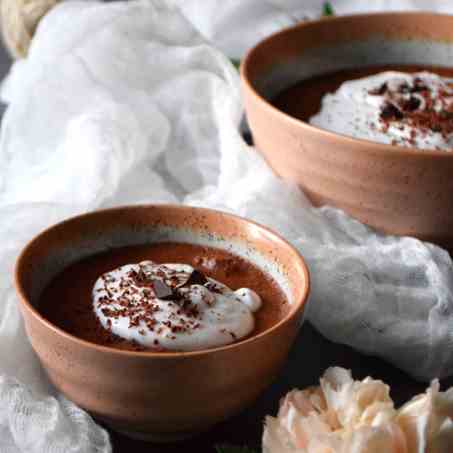 Chocolate - lavender mousse