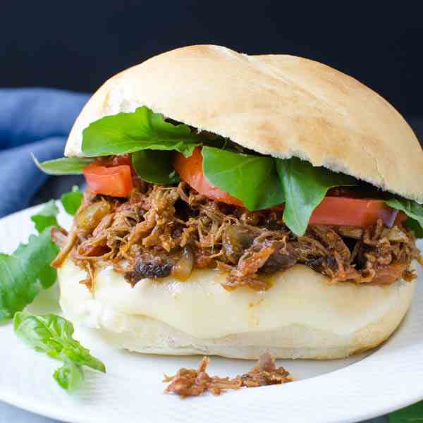 Italian Braised Pork Hoagie