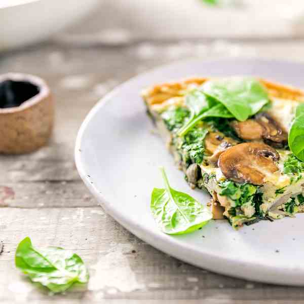 Mushroom - Spinach Frittata