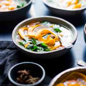 Thai Crockpot Paleo Chicken Noodle Soup