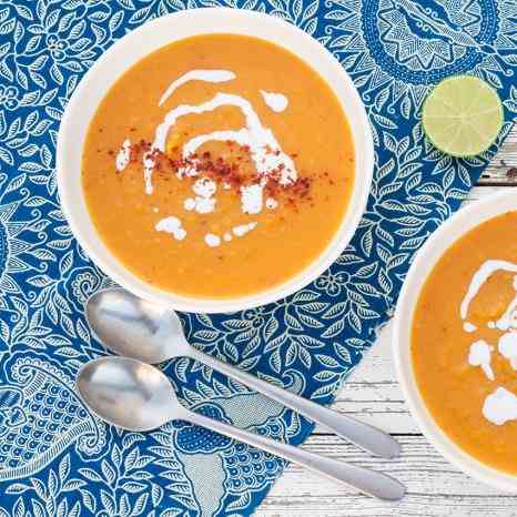 Thai-inspired butternut squash soup