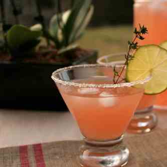 Thyme Infused Ruby Red Grapefruit Margarit