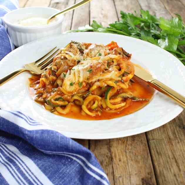 Sausage - Peppers w Zucchini Noodles