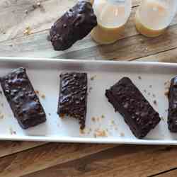 Bars de Brownie y Caramelo