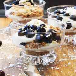 Blueberry & white choc cheesecake