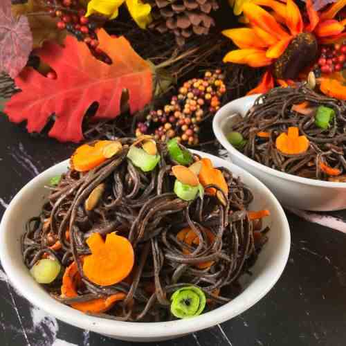 Healthy Halloween- Poppyseed Butter Pasta