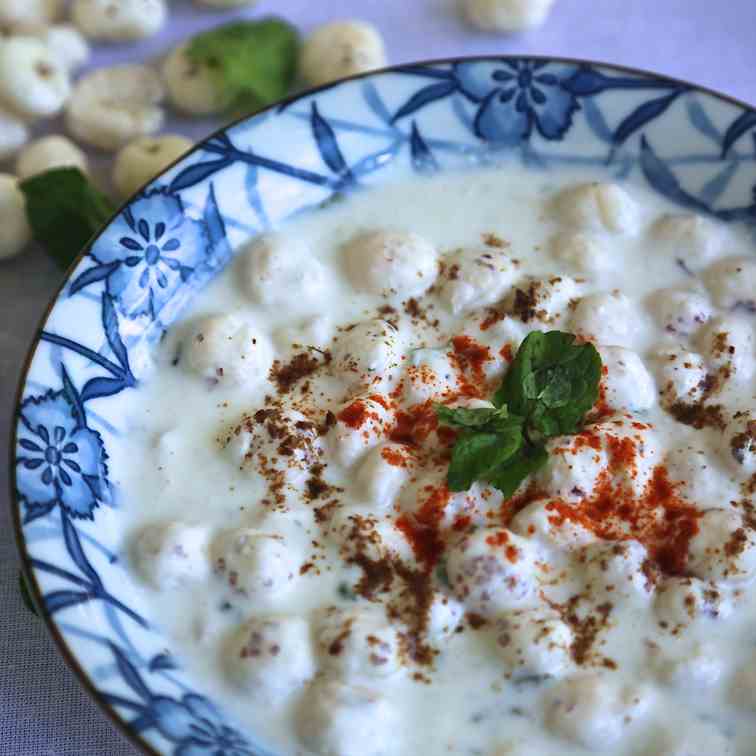 Lotus Seeds in Yoghurt