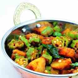 Potato Okra Dry Curry