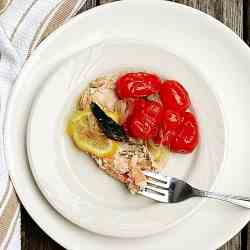 Salmon and Tomatoes en Papillote
