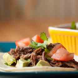 Tequila Lime Shredded Beef Tacos