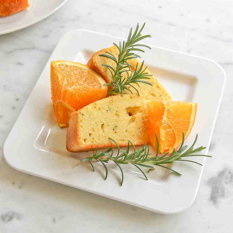 Orange & Rosemary Butter Cake