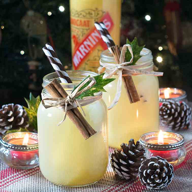 Festive Snowball Cocktail