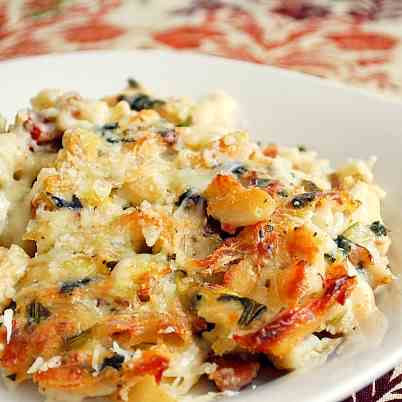 Spinach Artichoke Mac & Cheese