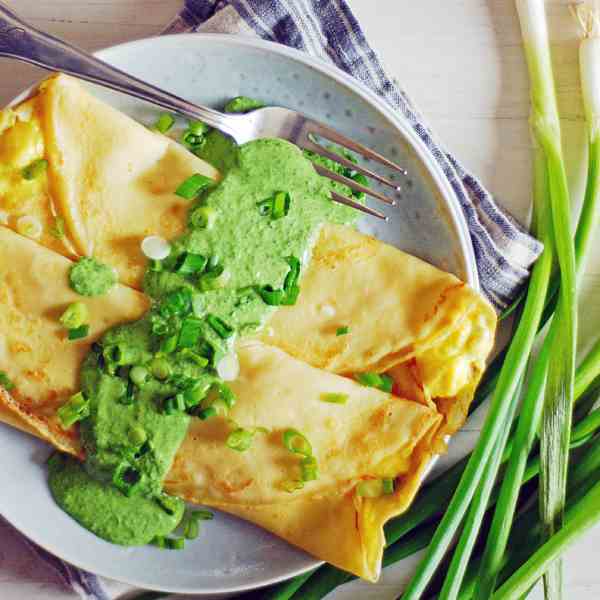 Scrambled Egg Breakfast Crepes