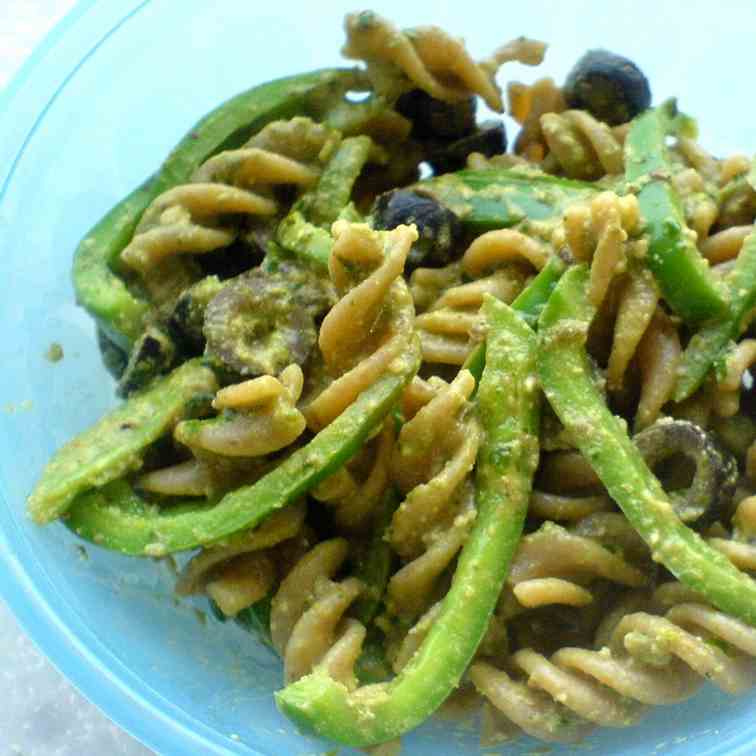 Basil Walnut Pesto Pasta