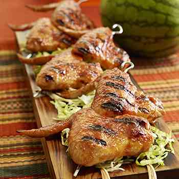 Watermelon Chipotle Maple-Glazed Wings