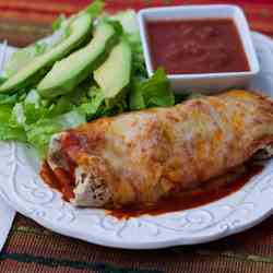 Chile Colorado Smothered Burritos