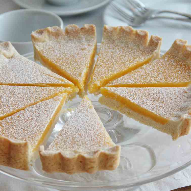 Lemon Tart with Coconut Shortbread Crust