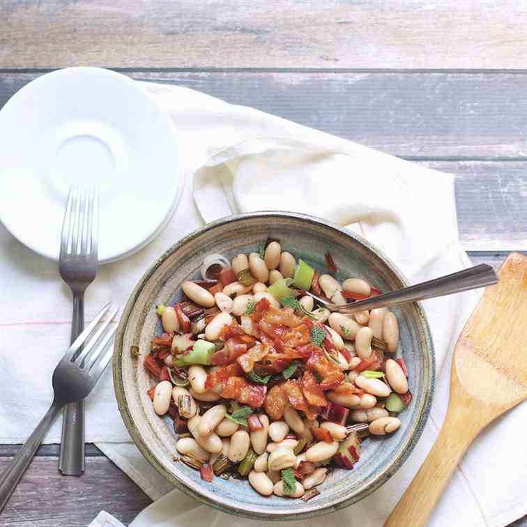 Swiss Chard - White Bean Salad