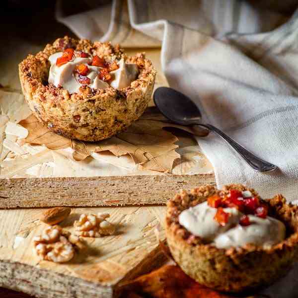 Coffee-Quark cheesecake pudding in Spiced