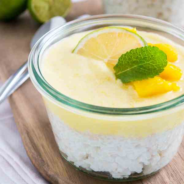 Vegan Breakfast Mango Rice Pudding